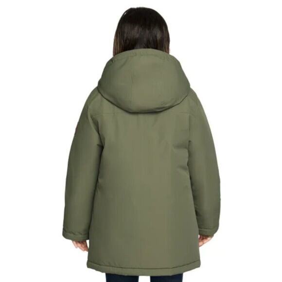 Roxy Youth Girls Parka Jacket‎ Green Size M 10/12 Zip Up New With Tags - Picture 2 of 5